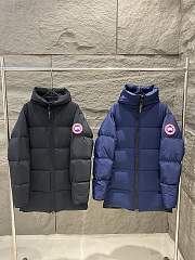 Kitlife Canada Goose Lawrence Men Down Jacket in Black / Dark Blue - 1