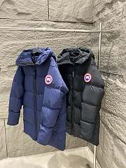 Kitlife Canada Goose Lawrence Men Down Jacket in Black / Dark Blue - 5