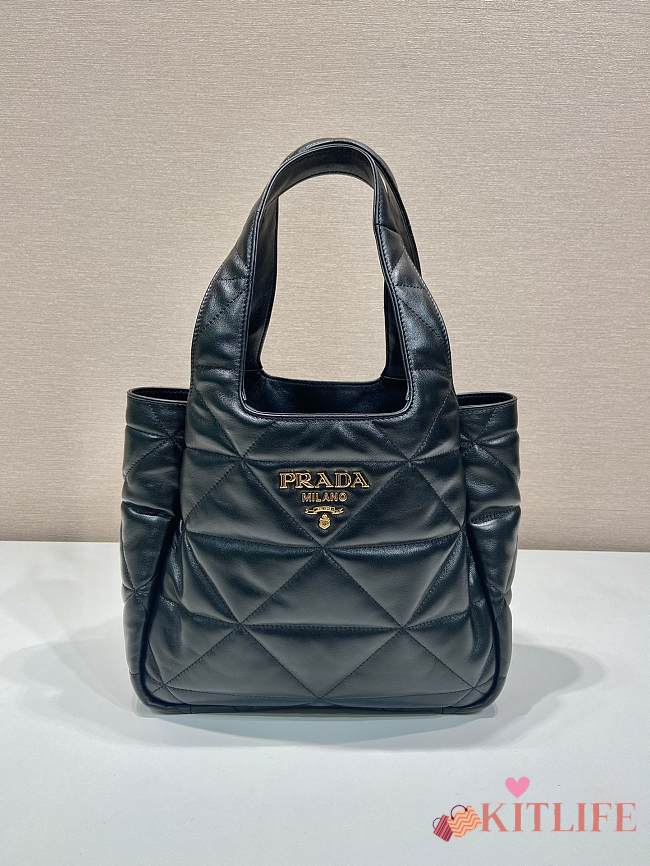 Kitlife Prada Tote Bag Black 1BG335 25x21.5x14cm - 1