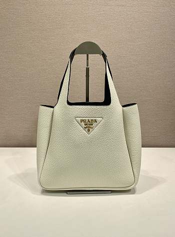 Kitlife Prada Tote Bag White 1BG335 25x21.5x14cm