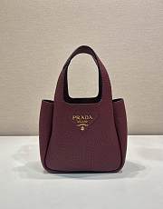 Kitlife Prada Tote Bag Burgundy 1BG335 25x21.5x14cm  - 1