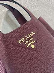 Kitlife Prada Tote Bag Burgundy 1BG335 25x21.5x14cm  - 2