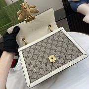 Kitlife Gucci Queen Margaret Bee Bag White 25.5x17.5x13cm - 3