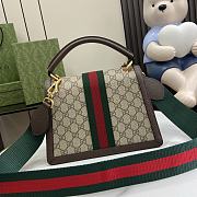 Kitlife Gucci Queen Margaret Bee Bag Brown 25.5x17.5x13cm - 6