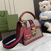 Kitlife Gucci Queen Margaret Bee Bag Red 25.5x17.5x13cm - 6