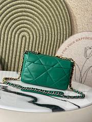 Kitlife Chanel 19 Medium Flap Bag Green AS1160 26x9x16cm - 3