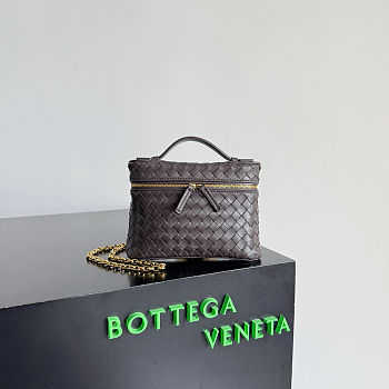 Kitlife Bottega Veneta Small Soft Vanity Dark Brown 843800 19x14x3cm