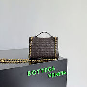 Kitlife Bottega Veneta Small Soft Vanity Dark Brown 843800 19x14x3cm - 6