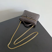 Kitlife Bottega Veneta Small Soft Vanity Dark Brown 843800 19x14x3cm - 3