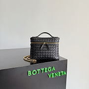Kitlife Bottega Veneta Small Soft Vanity Black 843800 19x14x3cm - 1