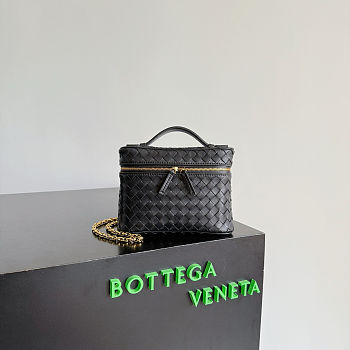 Kitlife Bottega Veneta Small Soft Vanity Black 843800 19x14x3cm
