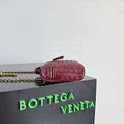 Kitlife Bottega Veneta Small Soft Vanity Dark Burgundy 843800 19x14x3cm - 4