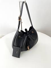 Kitlife Saint Laurent Paris VII Small Hobo Bag Black 796626 30x25x3cm - 3