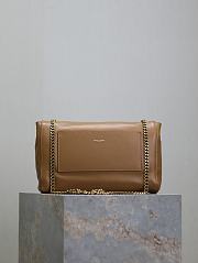 Kitlife Saint Laurent Kate Reversible Dark Brown Suede & Calfskin Leather Shoulder Bag 553804 28.5x20x6cm  - 6