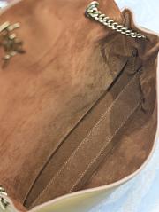 Kitlife Saint Laurent Kate Reversible Dark Brown Suede & Calfskin Leather Shoulder Bag 553804 28.5x20x6cm  - 3