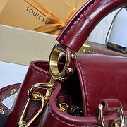 Kitlife Louis Vuitton Capucines East-West Mini Bag Grenat Red M25473 22x12x8cm - 5