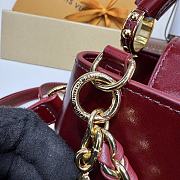 Kitlife Louis Vuitton Capucines East-West Mini Bag Grenat Red M25473 22x12x8cm - 4