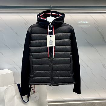 Kitlife Moncler Men Padded-panel Hooded Jacket Black 