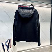 Kitlife Moncler Men Padded-panel Hooded Jacket Black  - 5