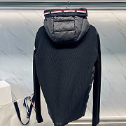 Kitlife Moncler Men Padded-panel Hooded Jacket Black  - 2