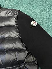 Kitlife Moncler Men Padded Wool Zip-Up Cardigan Black - 4