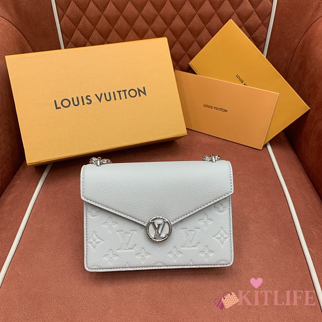 Kitlife Louis Vuitton Wallet On Chain Rosy in Light Grey M13570 19.5x13.5x6.5cm  - 1
