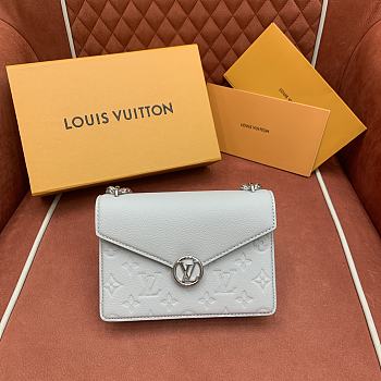 Kitlife Louis Vuitton Wallet On Chain Rosy in Light Grey M13570 19.5x13.5x6.5cm 