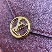 Kitlife Louis Vuitton Wallet On Chain Rosy in Burgundy M13570 19.5x13.5x6.5cm - 5
