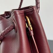 Kitlife Bottega Veneta Andiamo Bucket Burgundy 844169 34x24x12cm - 2