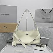 Kitlife Balenciaga Bel Air Shoulder Bag Small In White 92876 35x10x17cm - 1