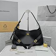 Kitlife Balenciaga Bel Air Shoulder Bag Small In Black 92876 35x10x17cm - 1