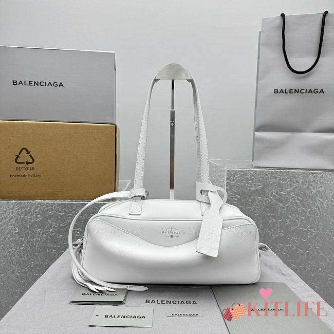 Kitlife Balenciaga Carrie Bowling Small Bag White 31x12x12cm - 1