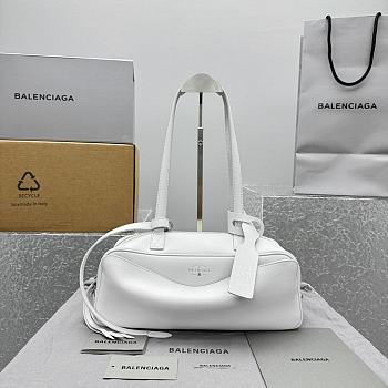 Kitlife Balenciaga Carrie Bowling Small Bag White 31x12x12cm