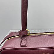 Kitlife Balenciaga Carrie Bowling Small Bag Burgundy 31x12x12cm  - 6