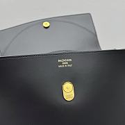 Kitlife Balenciaga Nano Flap Top Handle Bag Black 92951 28x24x12cm - 4
