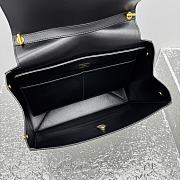 Kitlife Balenciaga Nano Flap Top Handle Bag Black 92951 28x24x12cm - 2