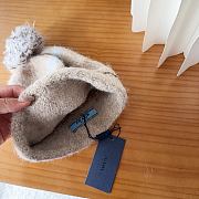 Kitlife Prada Striped Soft Wool Beanie Beige - 5