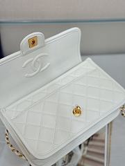 Kitlife Chanel 25B Clover Messenger Crossbody Bag White 16.5x25x8.5cm - 5