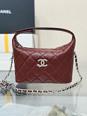 Kitlife Chanel 25B Meteor Hardware Bag Burgundy 21.5x19x7.5cm - 1