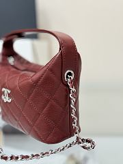 Kitlife Chanel 25B Meteor Hardware Bag Burgundy 21.5x19x7.5cm - 6