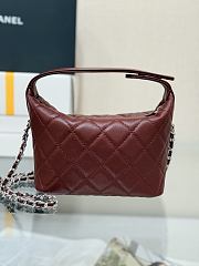 Kitlife Chanel 25B Meteor Hardware Bag Burgundy 21.5x19x7.5cm - 4