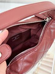Kitlife Chanel 25B Meteor Hardware Bag Burgundy 21.5x19x7.5cm - 2