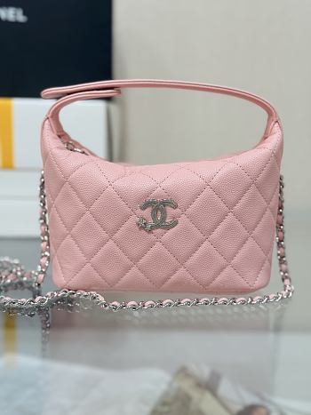 Kitlife Chanel 25B Meteor Hardware Bag Pink 21.5x19x7.5cm