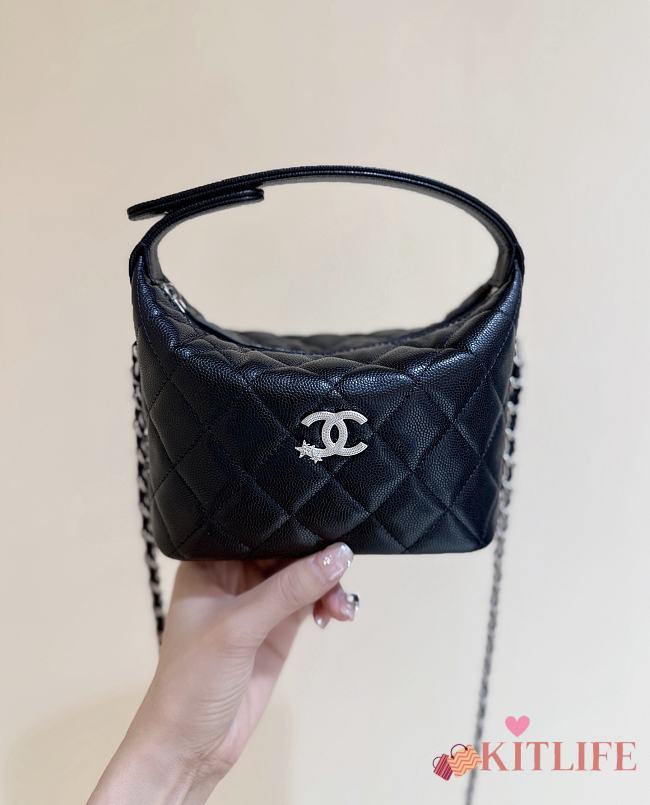 Kitlife Chanel 25B Meteor Hardware Bag Black 21.5x19x7.5cm - 1