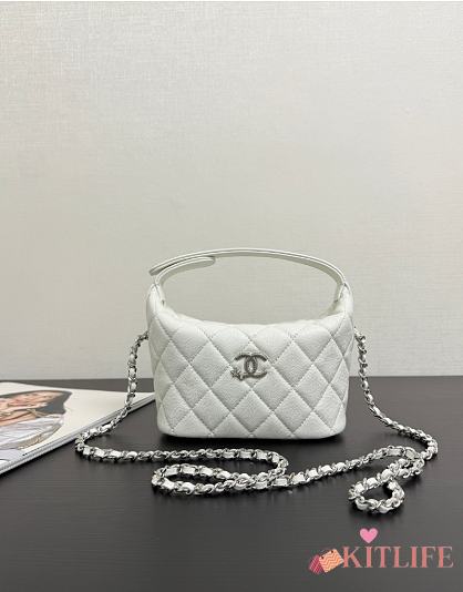 Kitlife Chanel 25B Meteor Hardware Bag White 21.5x19x7.5cm - 1