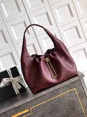 Kitlife Chanel 26C Hobo Bag in Burgundy Leather 35x12x45cm - 1