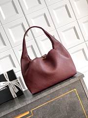 Kitlife Chanel 26C Hobo Bag in Burgundy Leather 35x12x45cm - 6