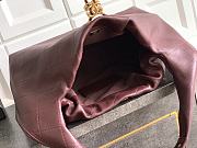Kitlife Chanel 26C Hobo Bag in Burgundy Leather 35x12x45cm - 4
