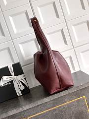 Kitlife Chanel 26C Hobo Bag in Burgundy Leather 35x12x45cm - 3