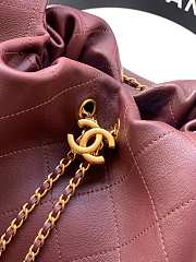 Kitlife Chanel 26C Hobo Bag in Burgundy Leather 35x12x45cm - 2